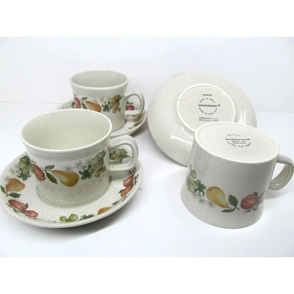 Wedgwood Quince  Cup & Saucer  4 sets